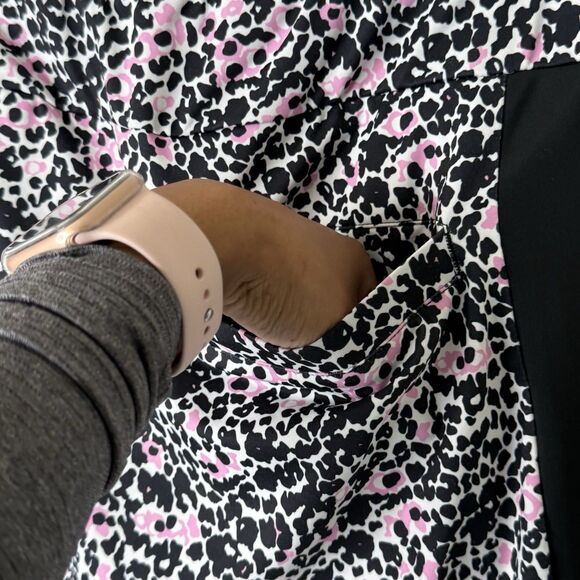 San Soleil Tennis Pickleball Skort SPF 50 Sz S Leopard Print Golf Pull On Pocket - Picture 4 of 9